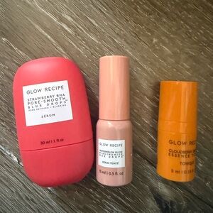 Glow Recipe Strawberry smooth and blur drops, Watermellon Glo drops cloud toner